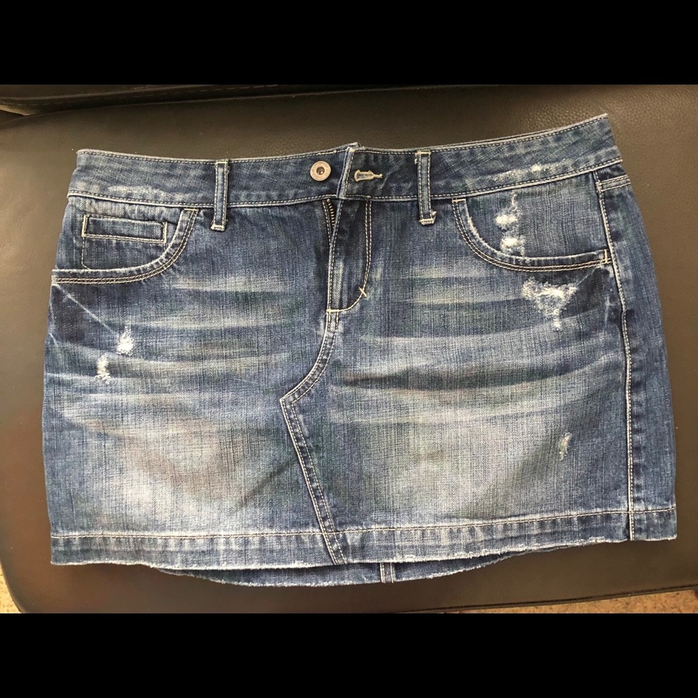 London jean mini skirt size 6